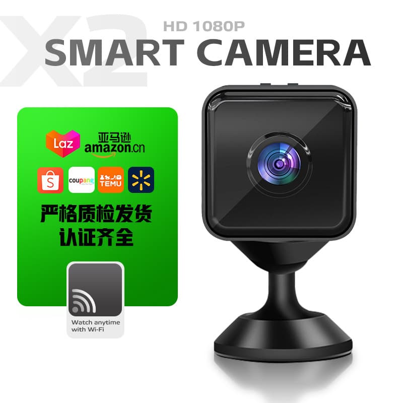 HD Thumb Camera HD Wireless WiFi Smart Home Camera Wide Angle Photo Clip Small Camera
