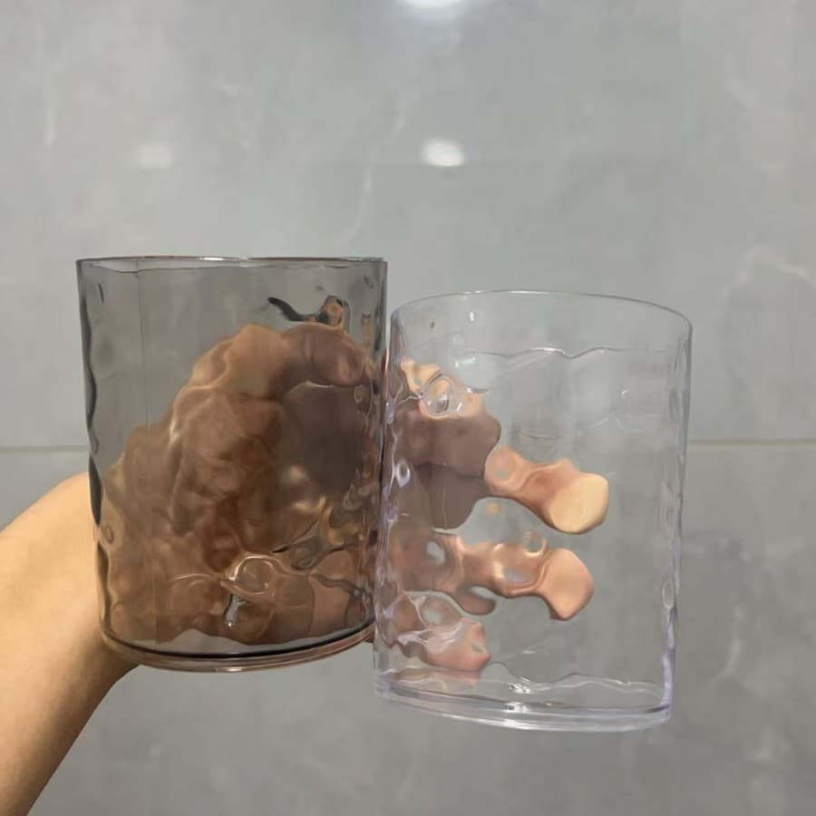 Luxury Feel Rinsing Cup for Home Use, Toothbrush and Toothpaste Set Cup (Tax Excluded Price)