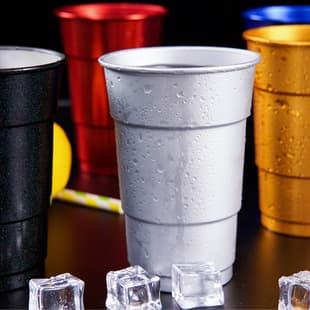 Outdoor Camping Anodized Aluminum Cup 500ml Step Aluminum Cup Food Grade Single Layer Rolled Edge Anodized Aluminum Cup