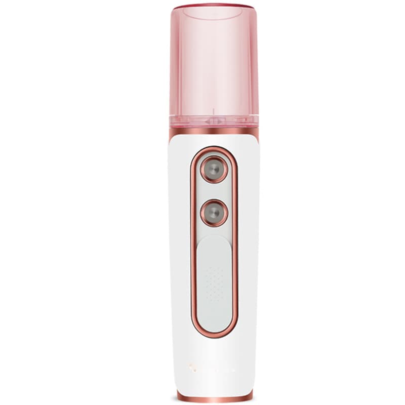 Portable handheld facial moisturizing beauty device with dual-hole spray, mini USB rechargeable hydrating device manufacturer