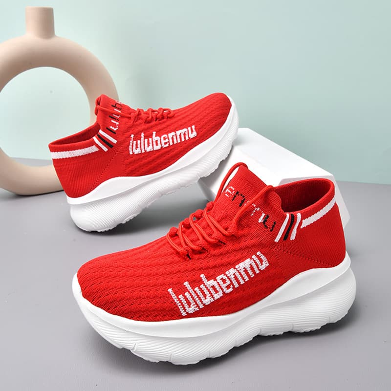 Size 34 Walking Shoes for Women Summer New Breathable Mesh Mom Shoes Square Dance Shoes Women Non-Tiring Elderly Shoes for Women