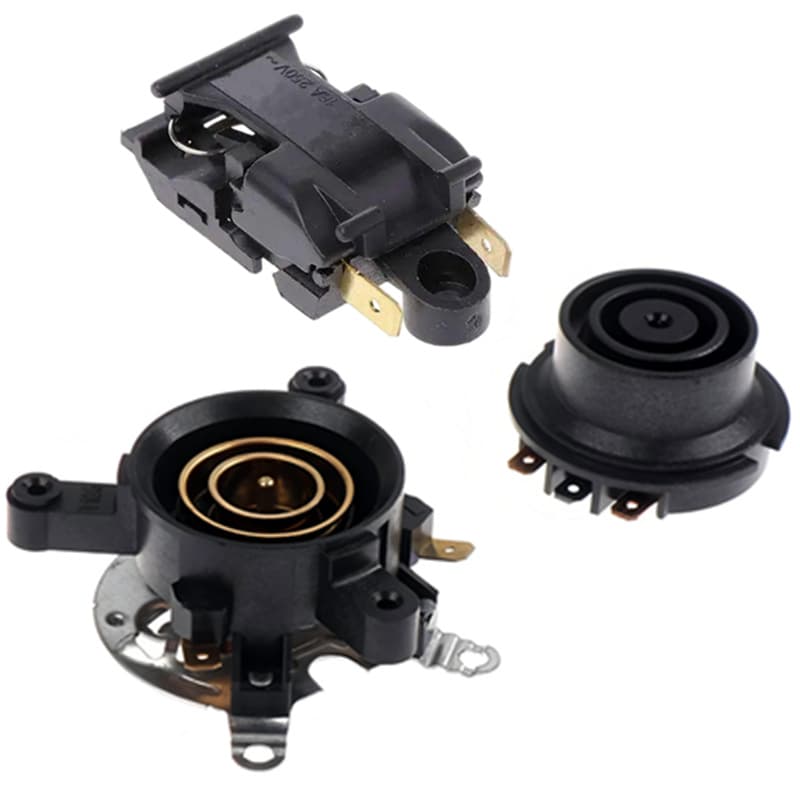 Electric kettle accessories: coupler socket, steam switch three-piece set, kettle base connector core