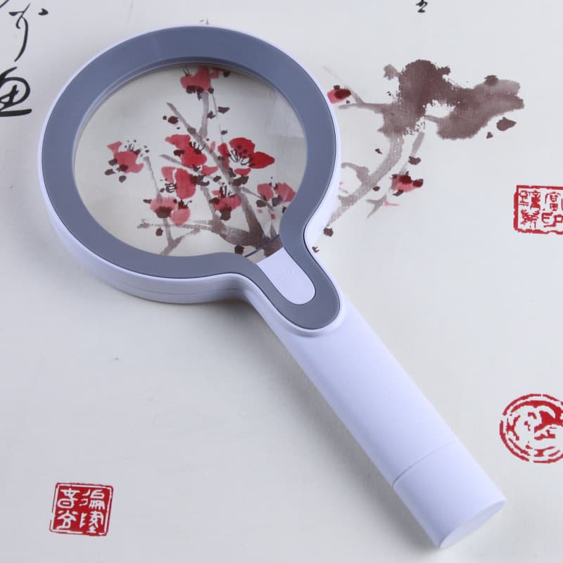 [Monthly sales 10000] handheld magnifying glass 29 LED lights 2 times/13 times portable magnifying glass 8013