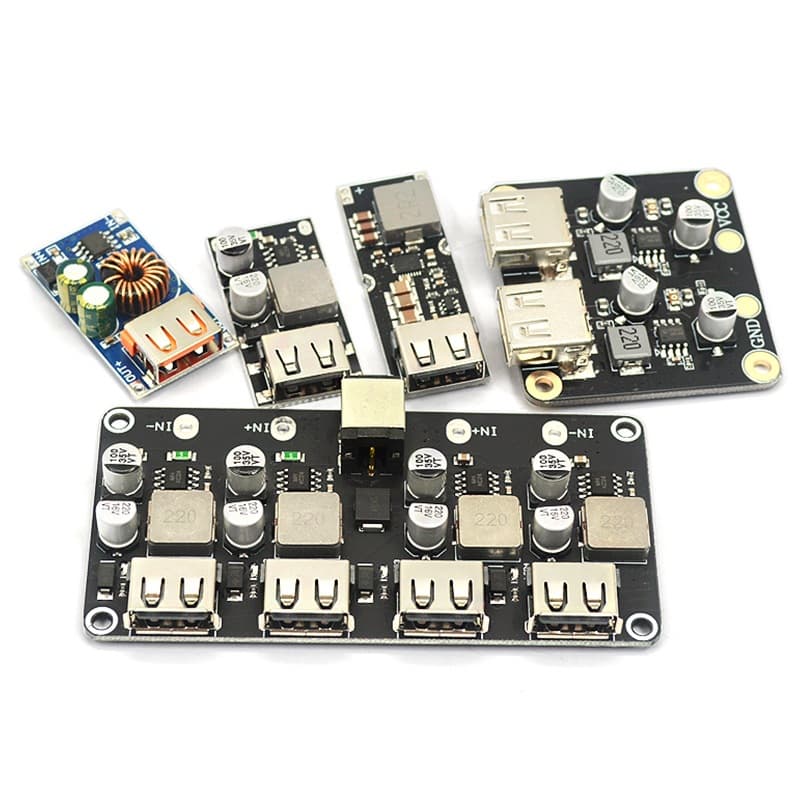 DC-DC Step-Down QC3.0 Fast Charge USB Charging Module Car USB Charger 6-32V 12V 24V to