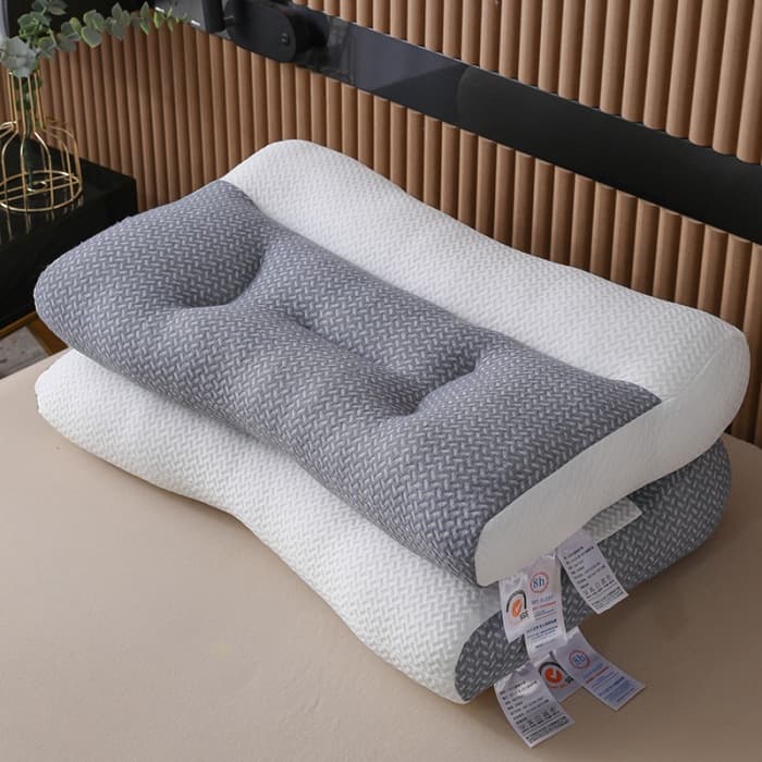 Standard size ergonomic light luxury SPA massage single partition pillow Orthopedic anti-kyphosis traction repair pillow core