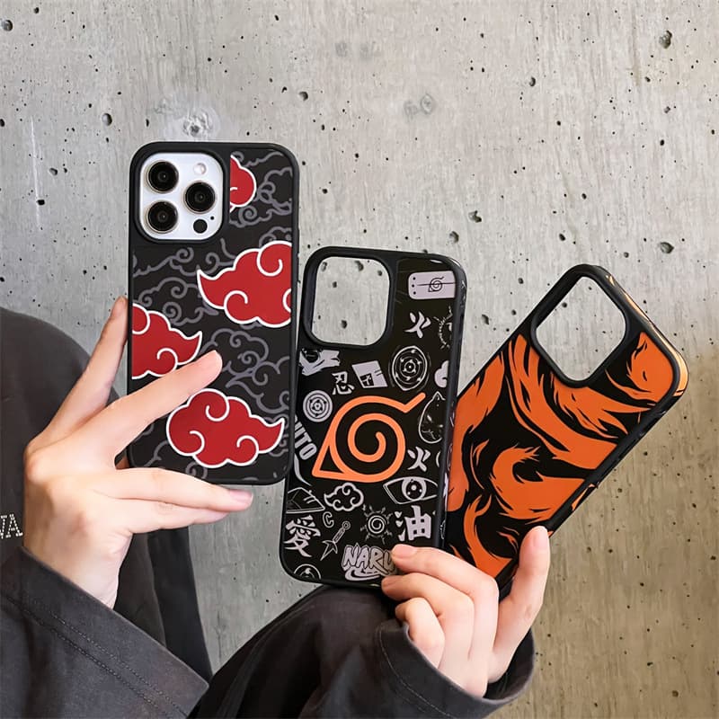 Trendy Naruto 17Pro Phone Case Compatible with Apple 12 Full Coverage IMD Cross-border iPhone15 Anime Case