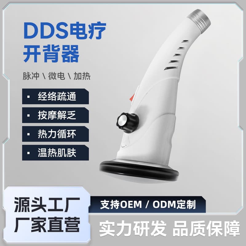DDS Bioelectric Therapy Device Home Physiotherapy Massager for Meridian Dredging with Heating, Multi-Function White Probe