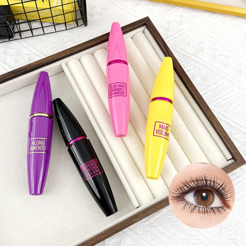 Cross-border Special Four-Color Mascara, Thickening and Curling, Defines Each Lash, Smudge-proof and Fade-resistant, Long-lasting Waterproof and Sweat-proof
