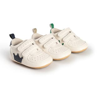 Spring/Autumn 0-1 Year Boys and Girls 3-6-9-12 Months Baby Soft Sole Non-Slip Shoes Sports Color-Block Walking Shoes