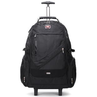 Swiss Army Knife Brand Backpack with Wheels Large Capacity Custom Logo Multi-functional New Schoolbag Travel Case