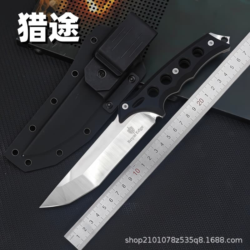 Cross-border e-commerce field tactical fixed knife self-defense portable camping knife outdoor knife sharp all-in-one camping knife