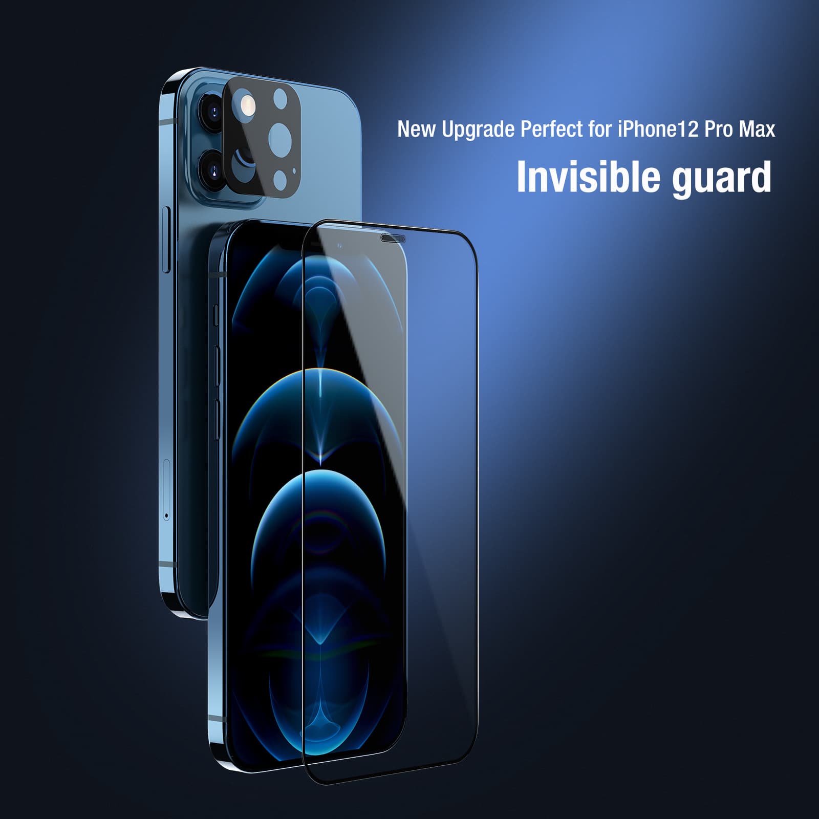 Nillkin suitable for iPhone 12 Pro Max 2-in-1 HD full-screen tempered glass