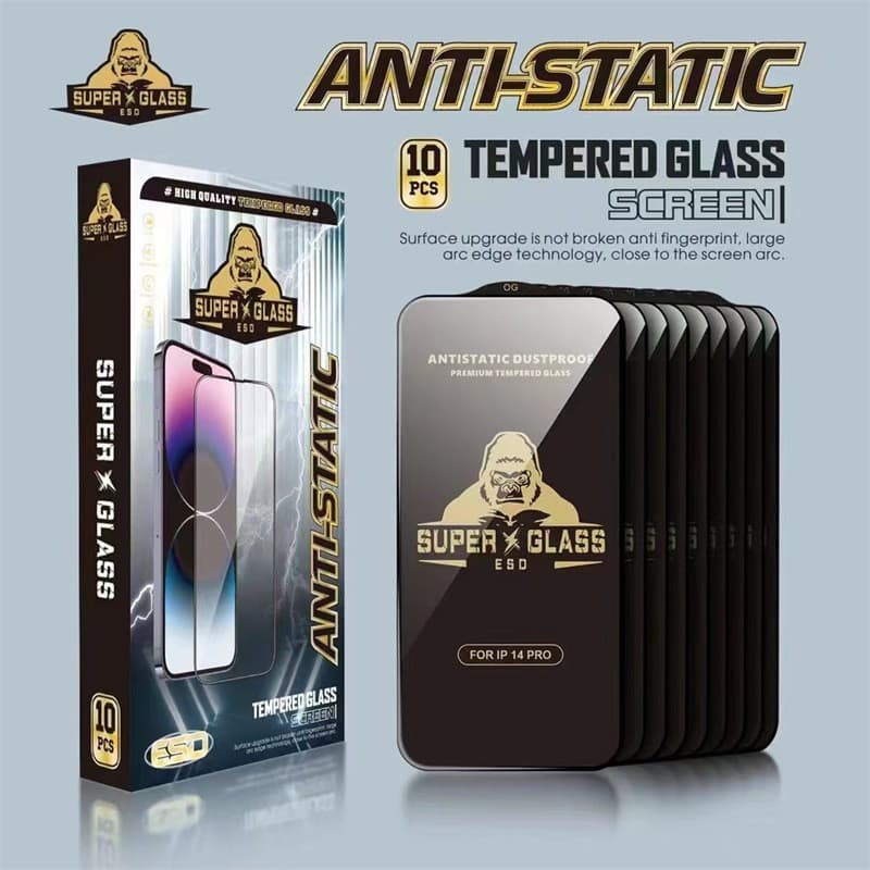 Apple 18 Pro Max Black Diamond 17e Tempered Glass Screen Protector 17 Pro Black Gorilla Phone Film Compatible with 15 Plus Large Curve
