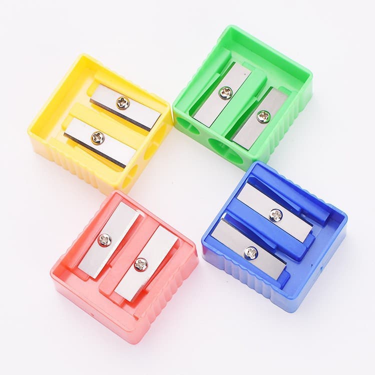 TAIHAO Double Hole Pencil Sharpener Large and Small Hole Pencil Sharpener Big Wave Mini Pencil Knife Dual Opening Pencil Sharpener Student Stationery