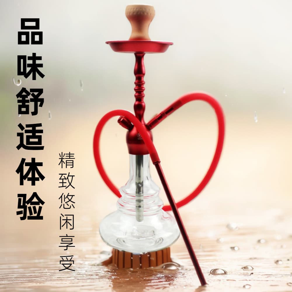 Cross-border Hookah Set Complete Aluminum Arabic Hookah Finished Pipe Hookah Shisha Large Base Pot