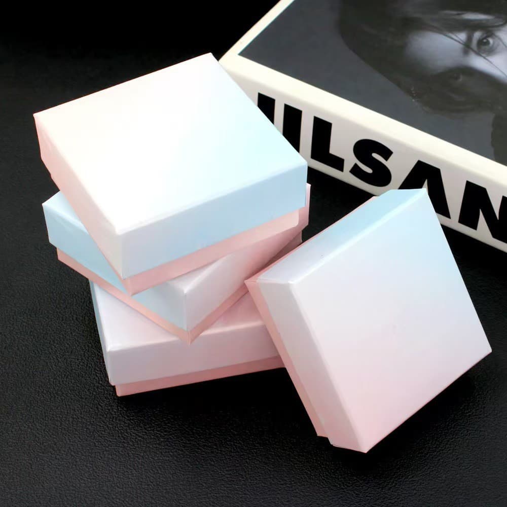 7*7 Heaven and Earth Cover Jewelry Box Set for Rings, Earrings, Necklaces, with Silver Polishing Cloth