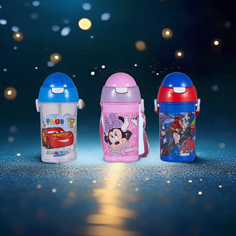 Cartoon Kids Insulated Cup with Straw, Stainless Steel Water Bottle for Elementary School Students, Anti-Drop Thermal Water Bottle for Kindergarten Children