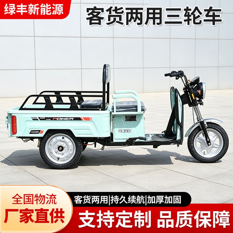 Electric Tricycle for Home Use, Stall Setup, Heavy-Duty Cargo Transport, High-Power Climbing Electric Tricycle