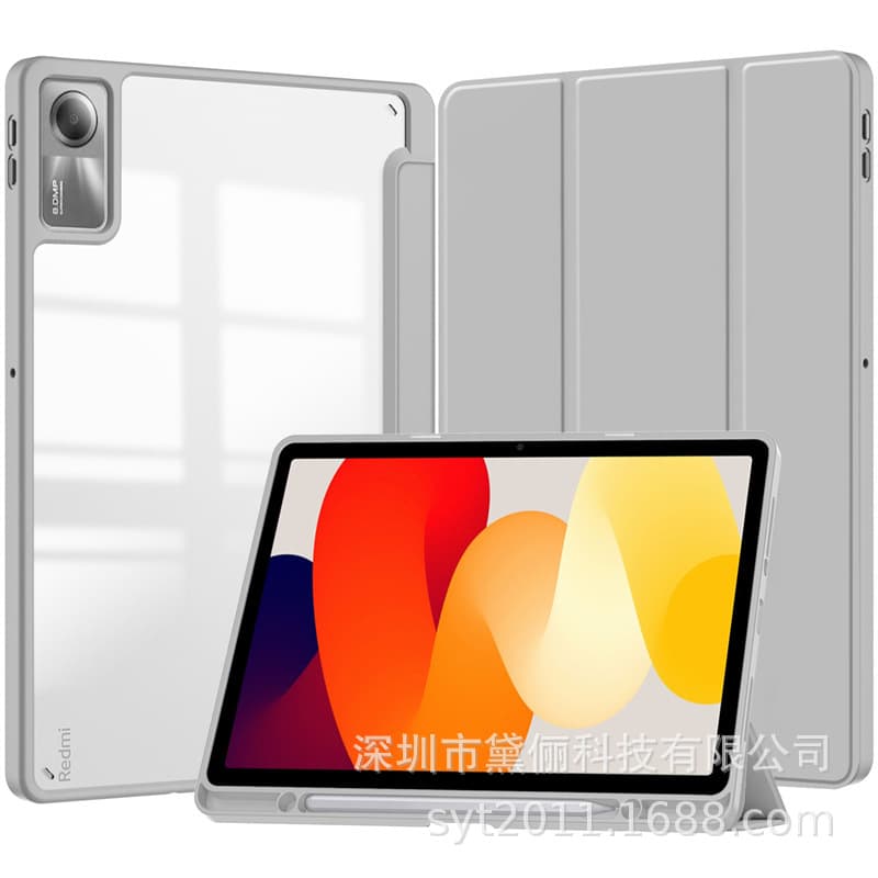 Suitable for Redmi Pad 2 protective cover 11-inch three-fold anti-fall acrylic tablet case 2025 new model