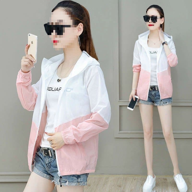 Women's sun protection clothing, UV protection, new Korean style thin jacket for spring, autumn and summer, loose fit, outdoor sun protection clothing