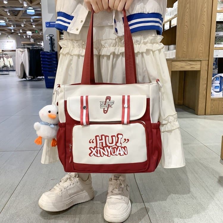 New Casual Large Capacity Tote Bag for Tutoring, Middle School Backpack, College Travel Bag, Crossbody Bag