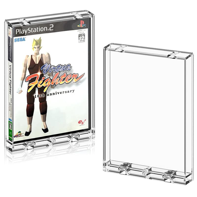 PS2 Game Disc Magnetic Transparent Protective Case X-BOX Storage Case WII U Game Disc Transparent Dustproof Display Case