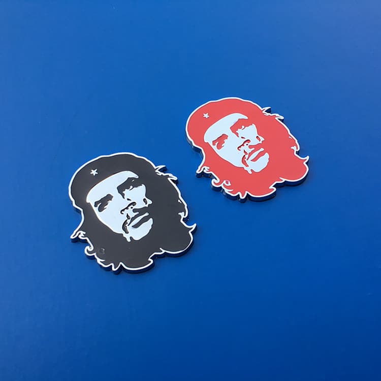 Che Guevara Head 3D Metal Car Sticker - Scratch Cover, Tail Decal, Window Sticker