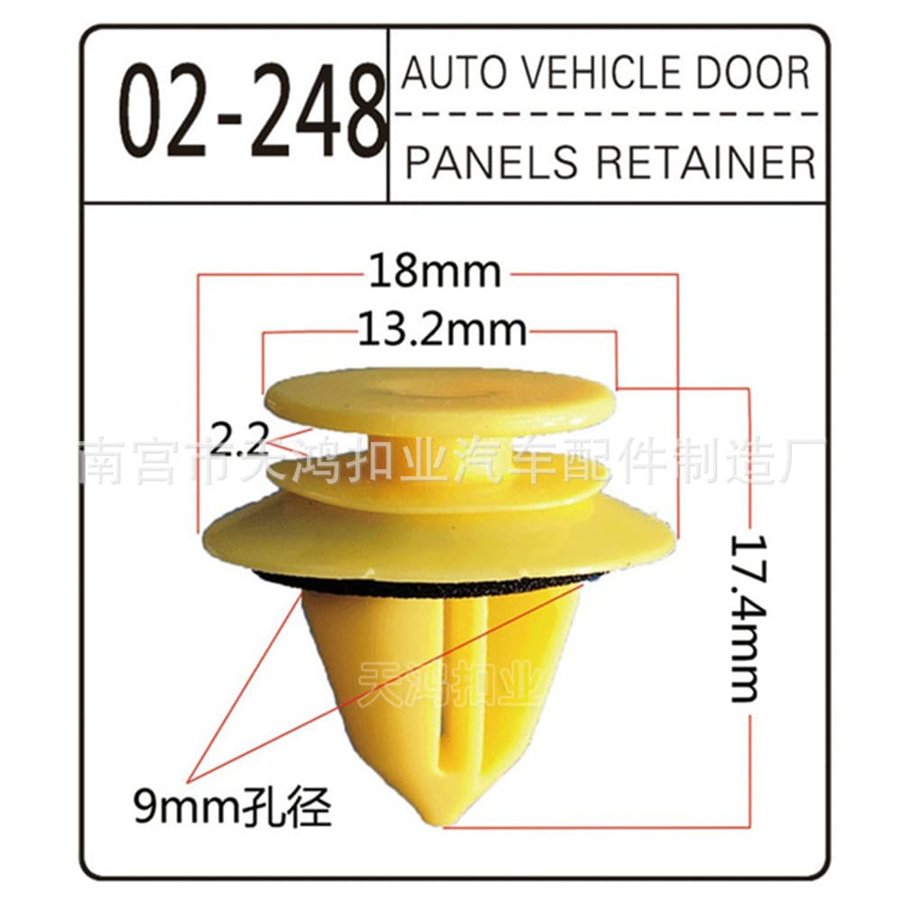 Manufacturer customized car door panel buckle door panel fixed decorative buckle nylon buckle suitable for Mercedes-Benz