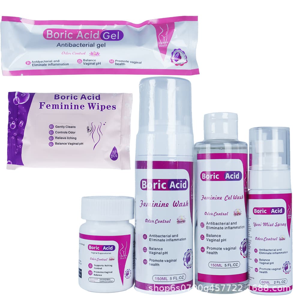 Boric Acid Feminine Kit Balance Healthy pH Boric Acid Gel