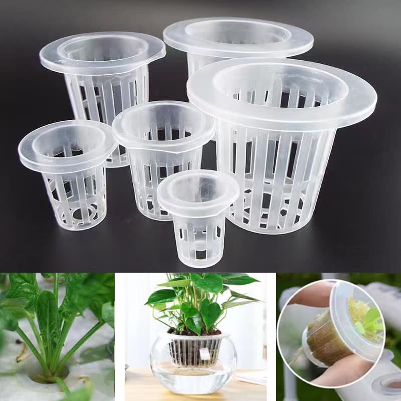 Balcony Hydroponic Planting Basket PP Material Fish Tank Vegetable Hydroponic Basket Soilless Cultivation Cup Root Fixer