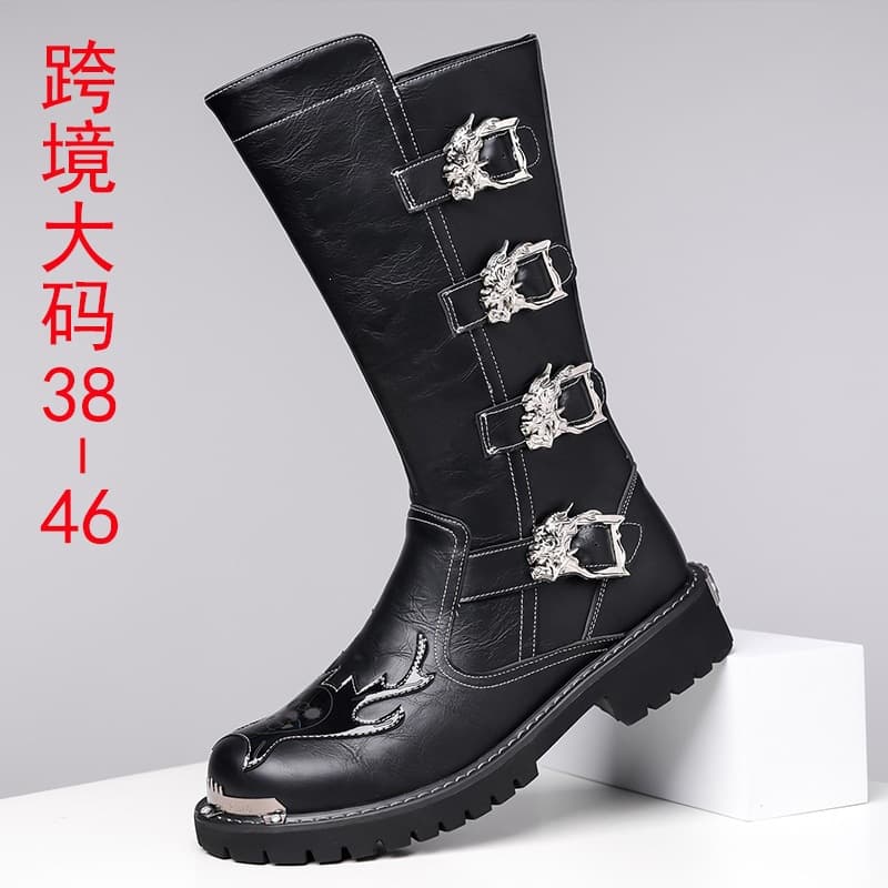 Cross-border large size fashion high-top Martin motorcycle boots men's outdoor cycling shoes rider boots motorcycle travel equipment 888