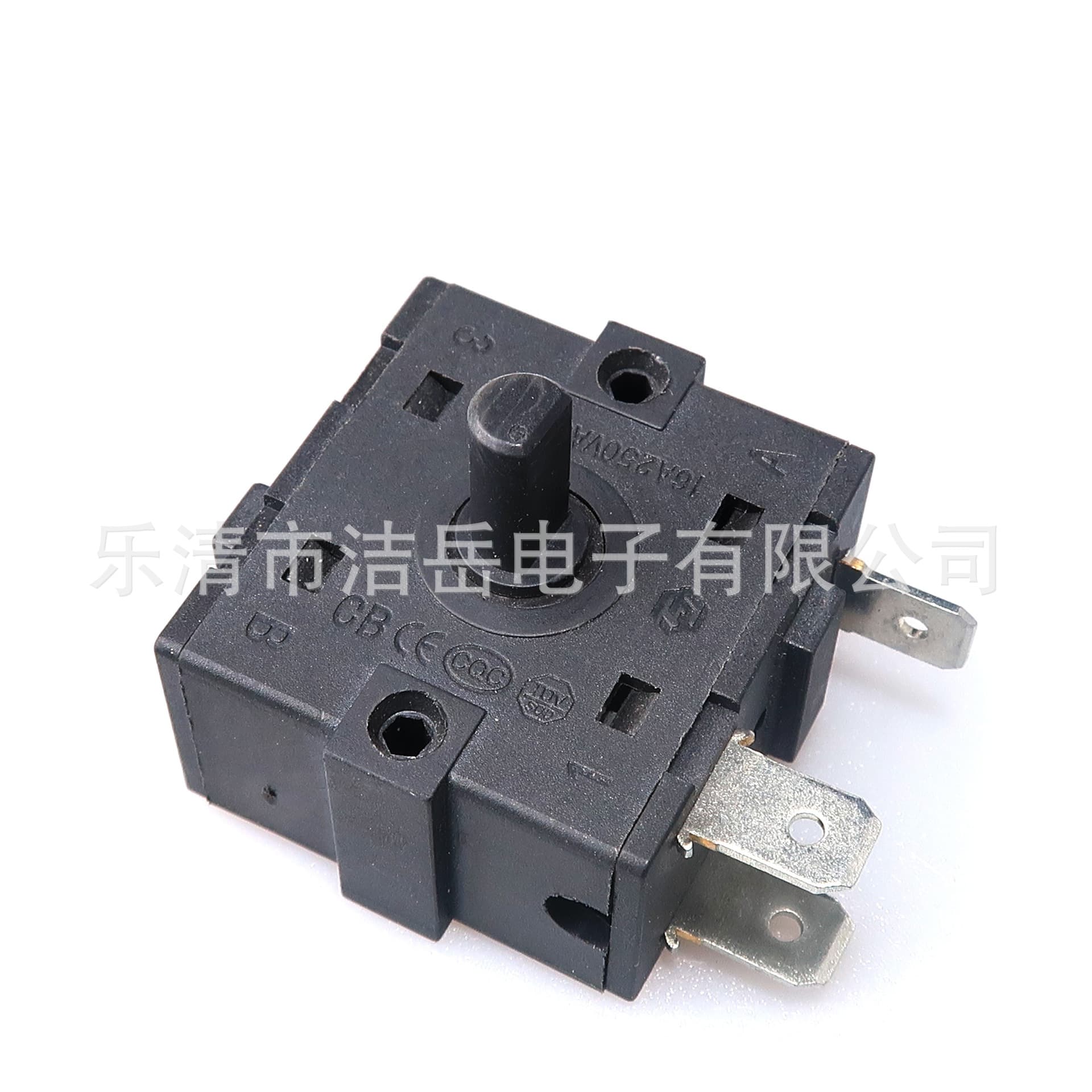 Electric heater gear switch two-speed three-pin two-pin heater band switch gear adjustment rotary switch