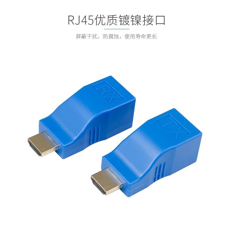 HDMI Extender 30m Single Network Cable to HDMI HD HDMI to RJ45 Signal Amplification Transmitter 4K30