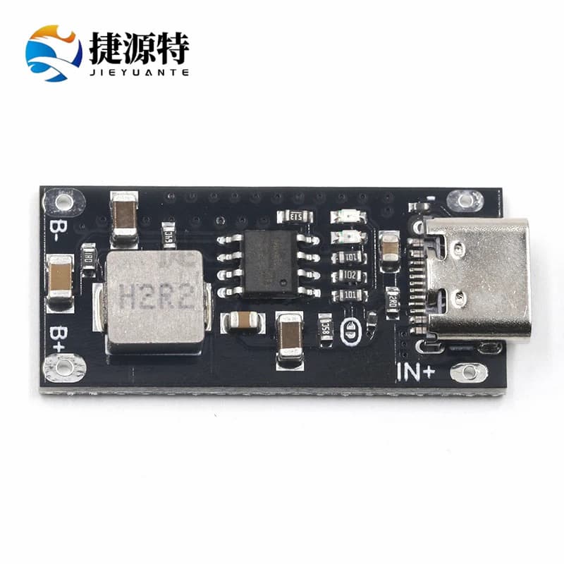 3A High Current Polymer Ternary Lithium Battery Charging Board, 5V to 4.35V / 5V to 4.2V, Supports Type-C Input