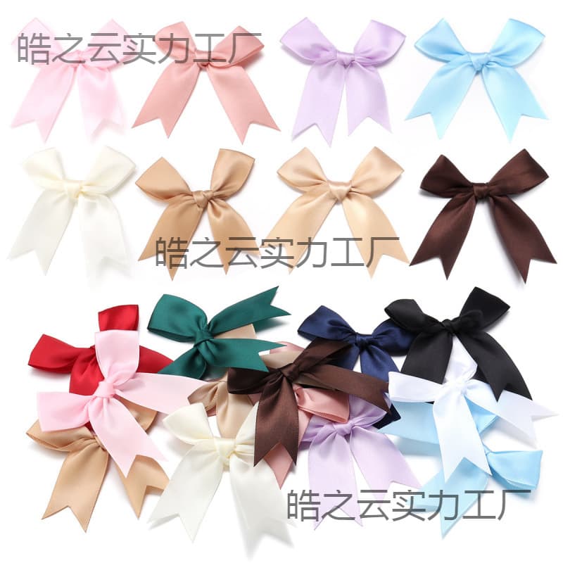 INS Style Ribbon Swallowtail Bow Forest-Themed Artistic Hair Clip Accessories Handmade DIY Clothing Bag Embellishments