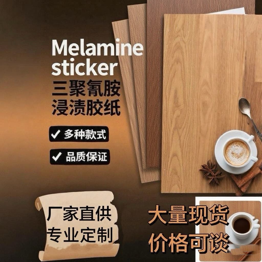 Factory Source Decorative Paper Platinum Oak Multi-layer Board Pressing Paper Melamine Impregnated Paper