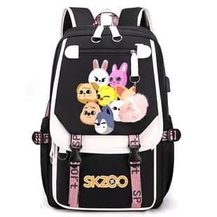 New Travel Bag Sports Bag Student Backpack USB Charging Bag Stray Kids Large Capacity Bag