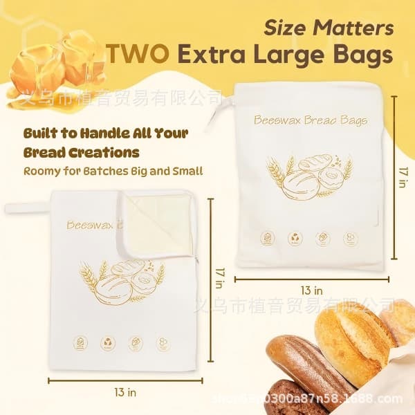 New Cross-Border Product Beeswax Bread Bags for Sourdough Beeswax Bread Bags