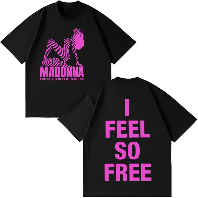 【Cross-border EU Size】Madonna CONFESSIONS II Tour Album 2026 Print T-shirt