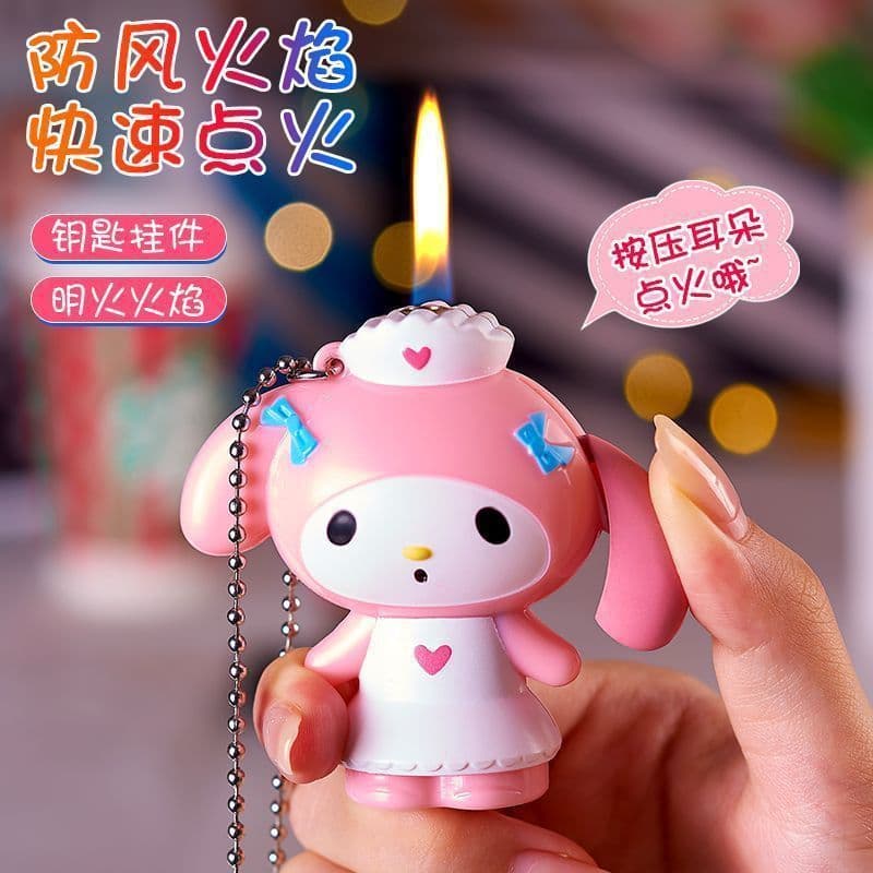 Drop Shipping Lighter Tech Style High Appearance Melody Lighter Internet Celebrity Cute Ins Windproof Jade