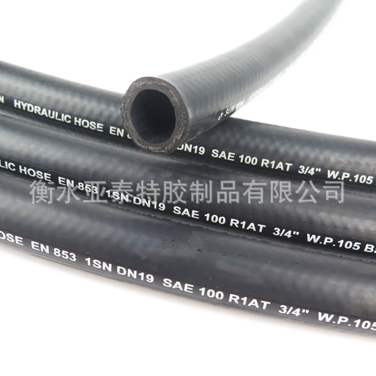 R1 1SN Yatai Rubber Hose Hydraulic Oil Hose Wire Braided Oil Pipe Hydraulic Rubber Tube High Pressure Rubber Hose