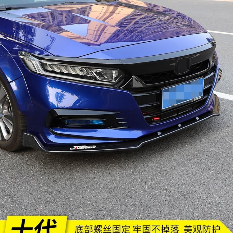 Front Lip for 10th Gen Accord 2018-2022 Front Bumper Spoiler Guard Trim Decorative Body Kit