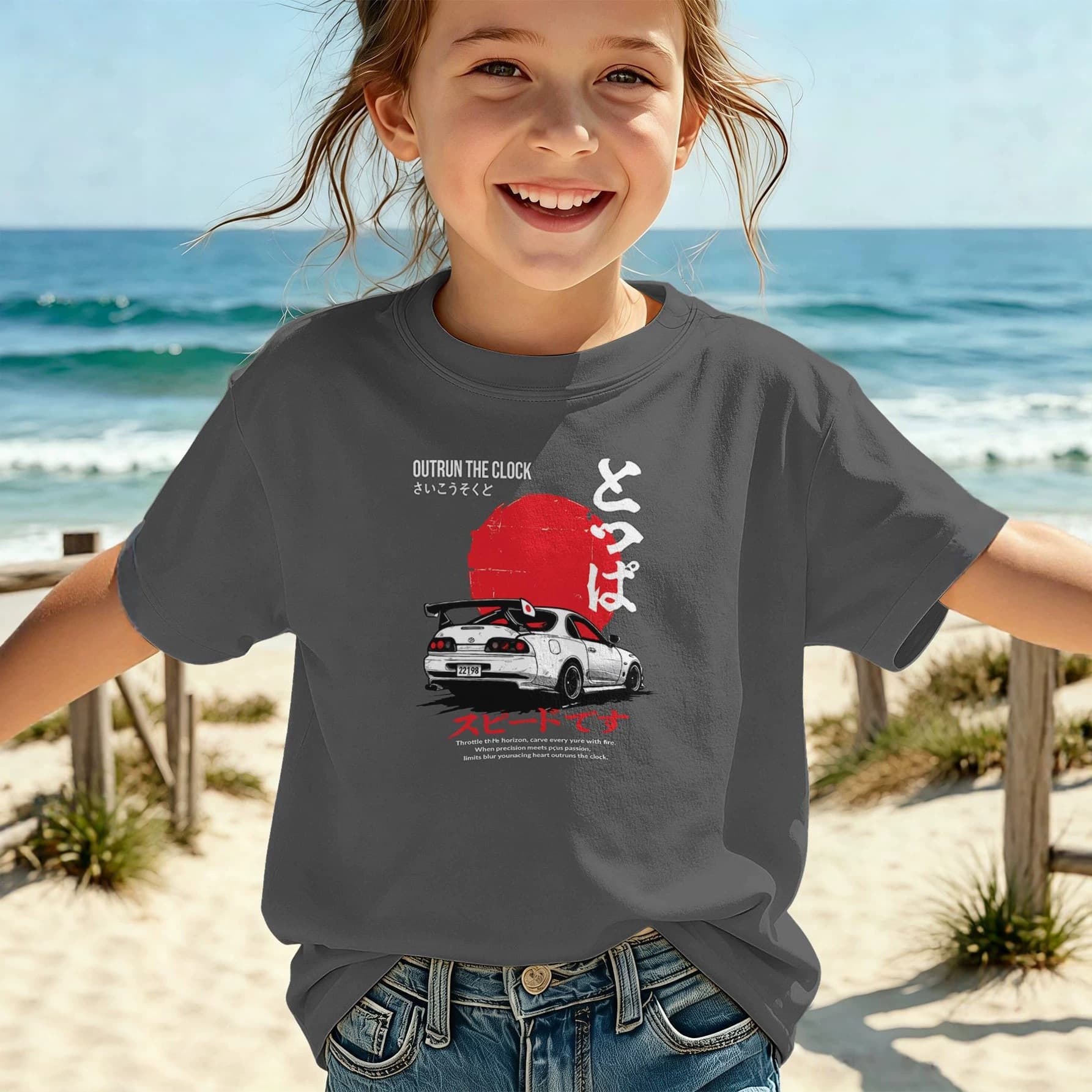 European and American trendy street style, playful cartoon 3D printed girls' T-shirt, breathable and soft short sleeves, cross-border wholesale