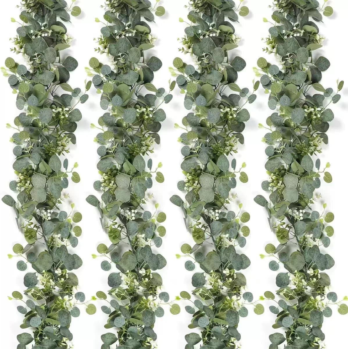 Cross-border American Spring 180cm Artificial Eucalyptus Vines Baby's Breath Eucalyptus Leaves Plant Vines