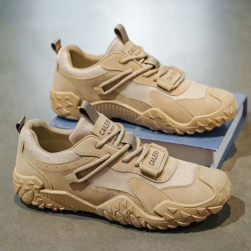Cross-Border Men's Safety Work Shoes, New Autumn Styles, Breathable Construction Site Shoes, Slip-Resistant, Durable, Sports and Casual Hiking Shoes