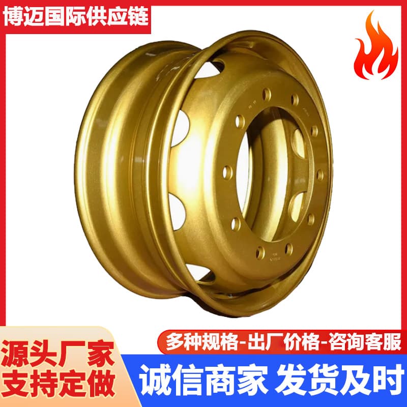 Foreign Trade Semi-Trailer Truck Steel Vacuum Steel Rim Hub 90 Thickened Widened Heavy-Duty Dump Truck Tire Bus Tire