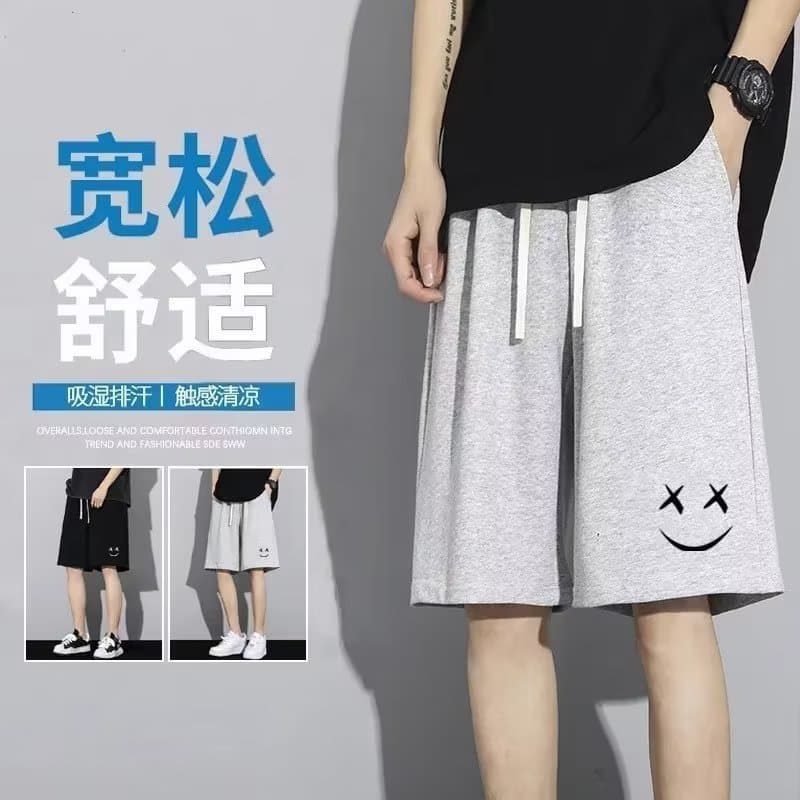 2024 New Men's Shorts Summer Breathable Five-Point Pants Casual Trousers Youth Sports Sweatpants