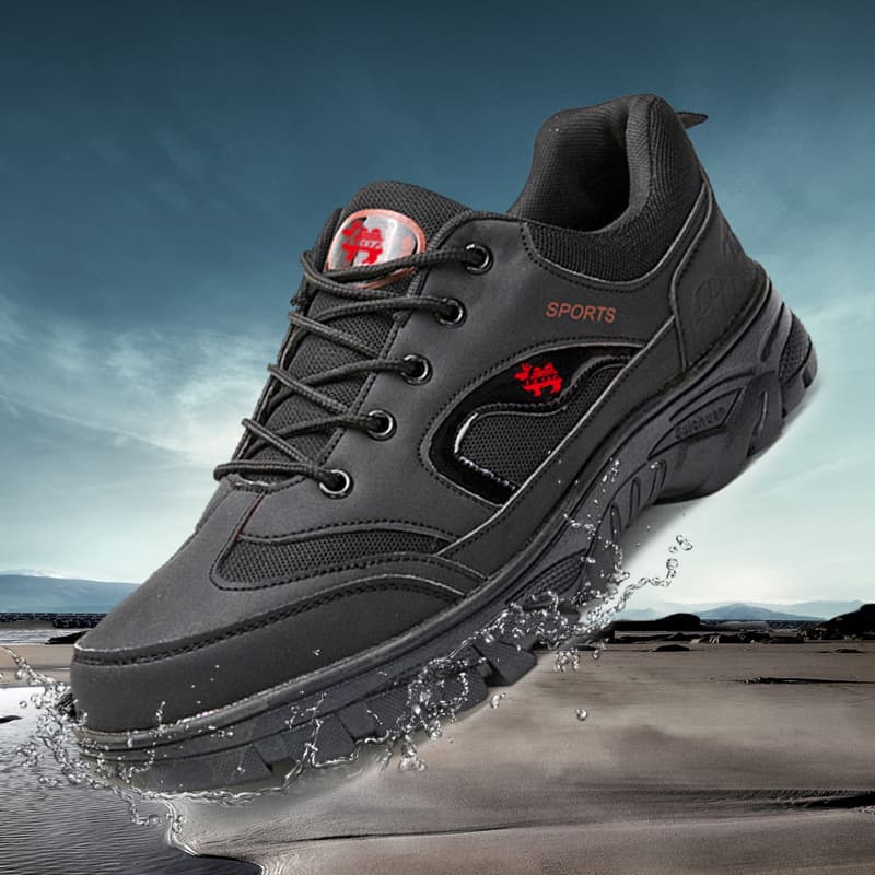 2025 New Outdoor Men's Shoes Breathable Work Boots Lace-up Thick Sole Hiking Shoes Export Large Size Fashion Casual Men's Shoes