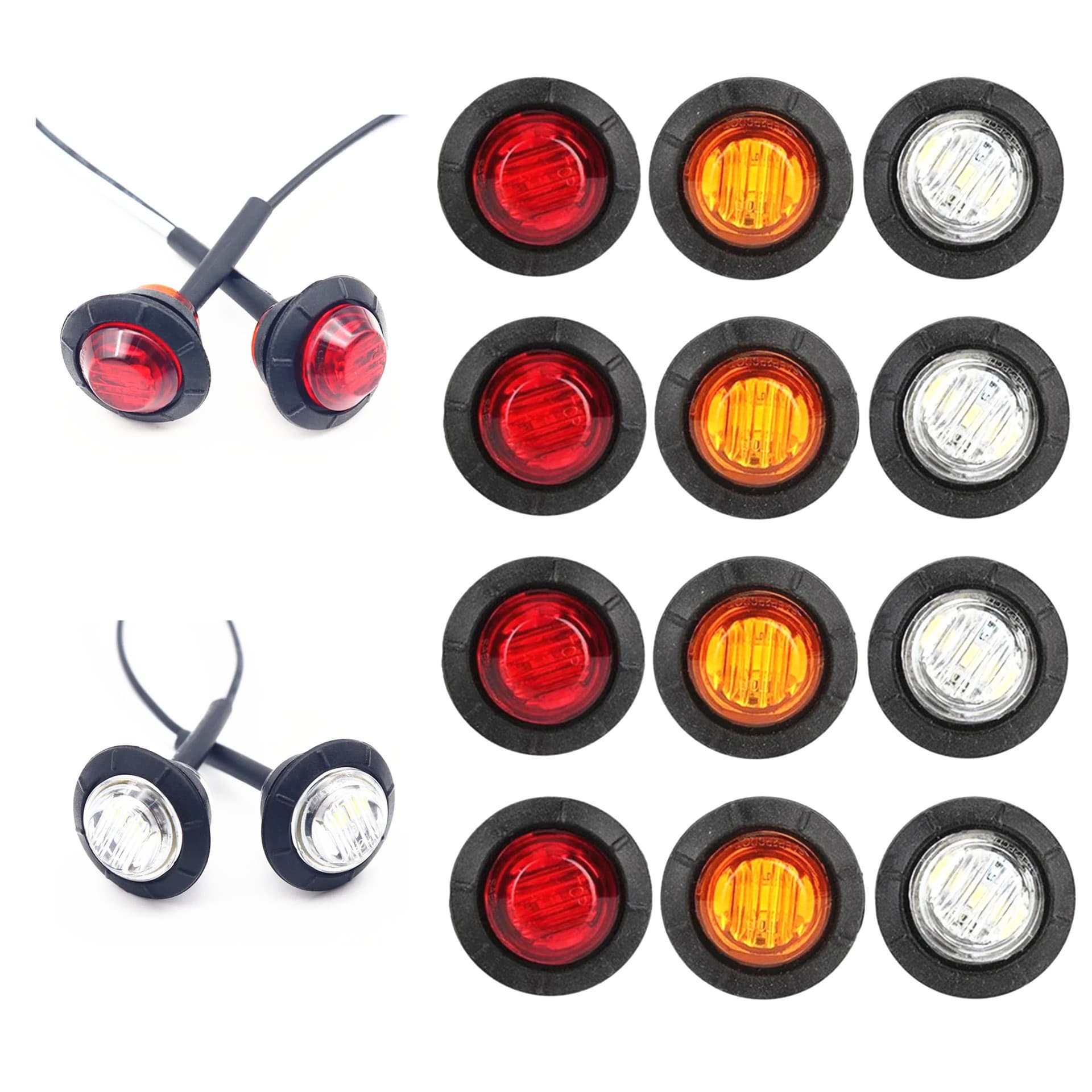 Eagle Eye Light Truck Side Marker Light Indicator Small Round Side LED Light Marine Signal Light Vehicle Light