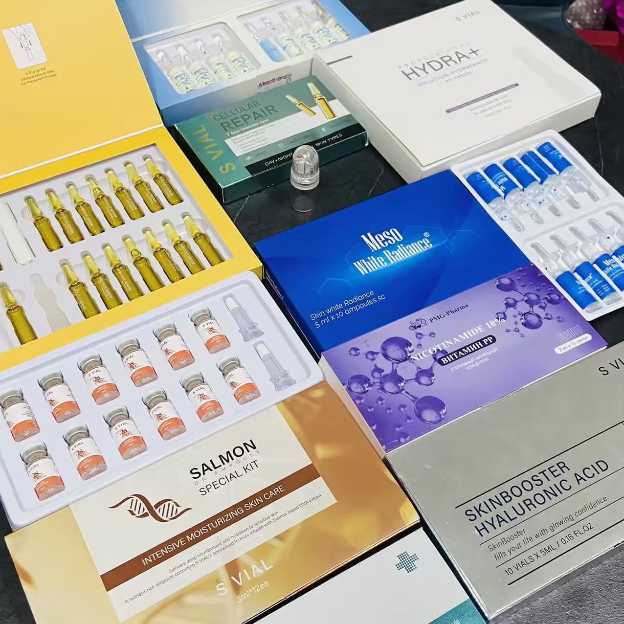 Cross-border FACE SERUM Set Oligopeptide Ampoule Serum Collagen Ampoule Serum Concentrate
